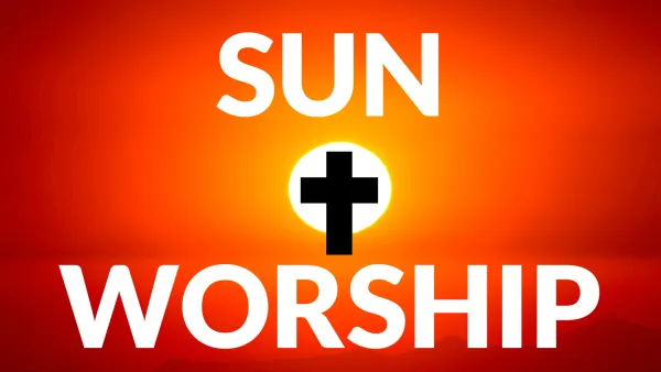 Christianity Sun Worship: Jesus The Sun Born From Mary The Vagina